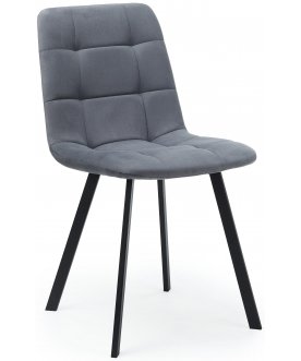 Комплект стульев Чилли 4 шт темно-серый / черный