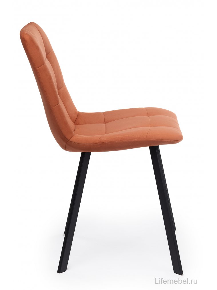 Стул на металлокаркасе Чилли терракотовый / черный