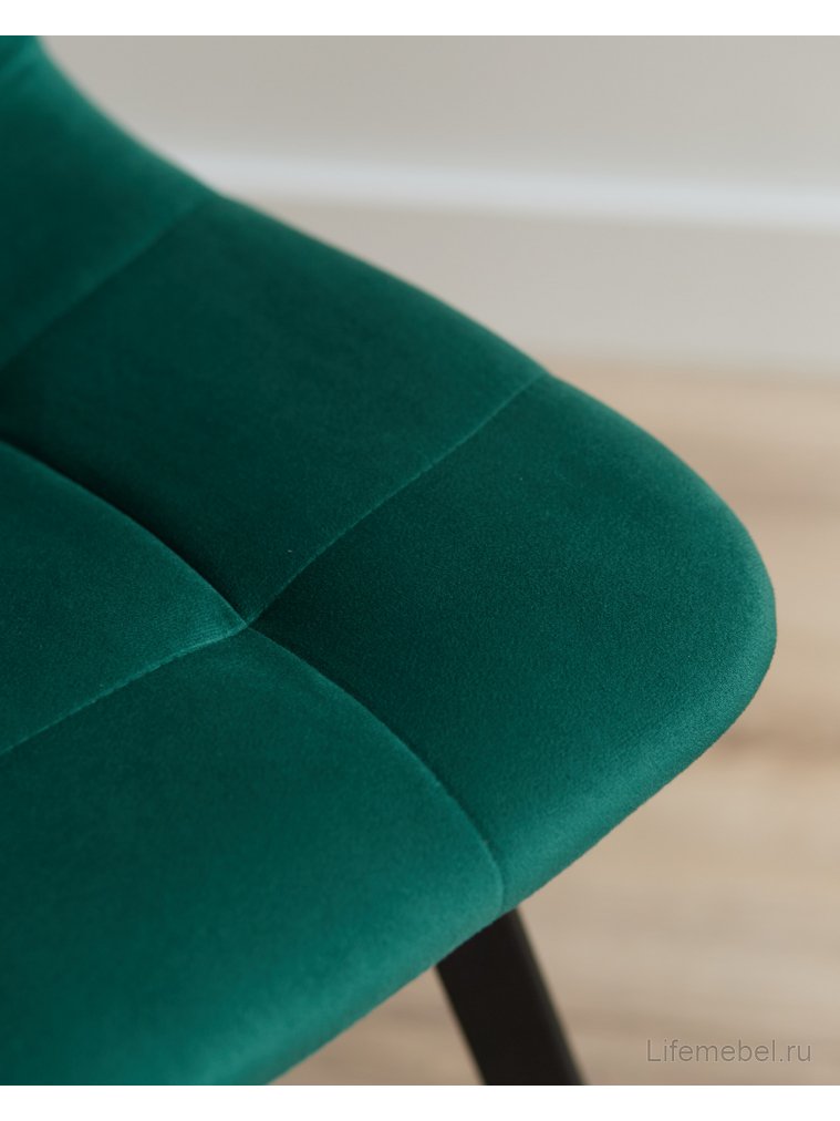 Стул на металлокаркасе Чилли зеленый / черный