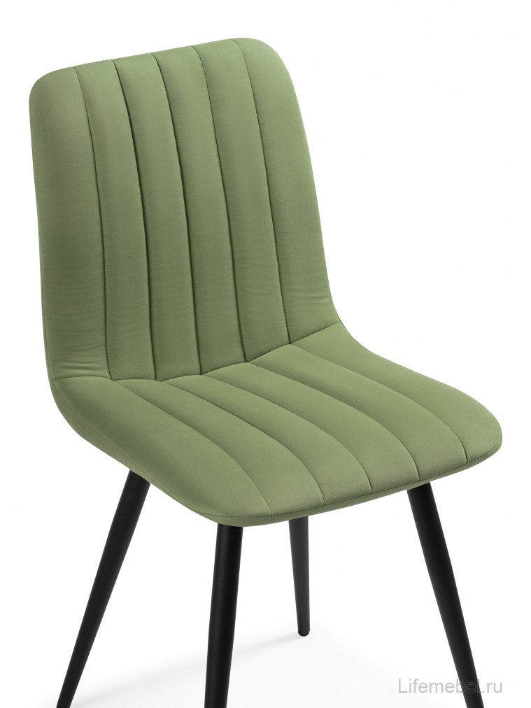 Стул на металлокаркасе Дани фисташковый (zd 651) / черный