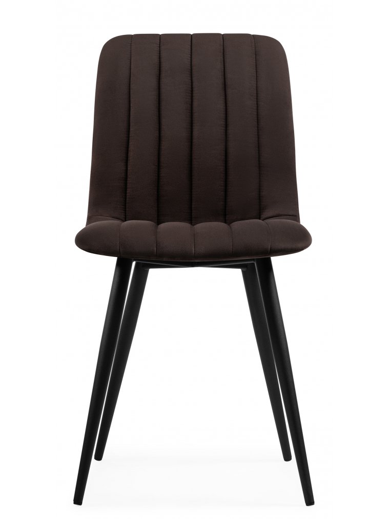 Стул на металлокаркасе Дани коричневый (zd 233) / черный