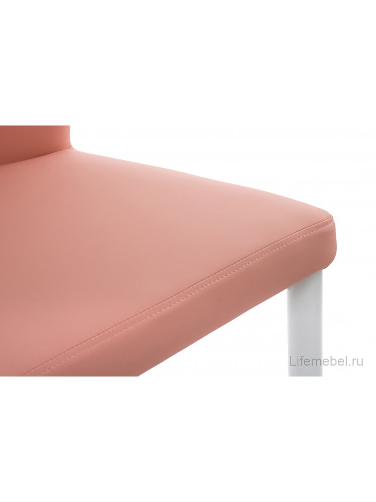 Стул на металлокаркасе Darcy white / pink