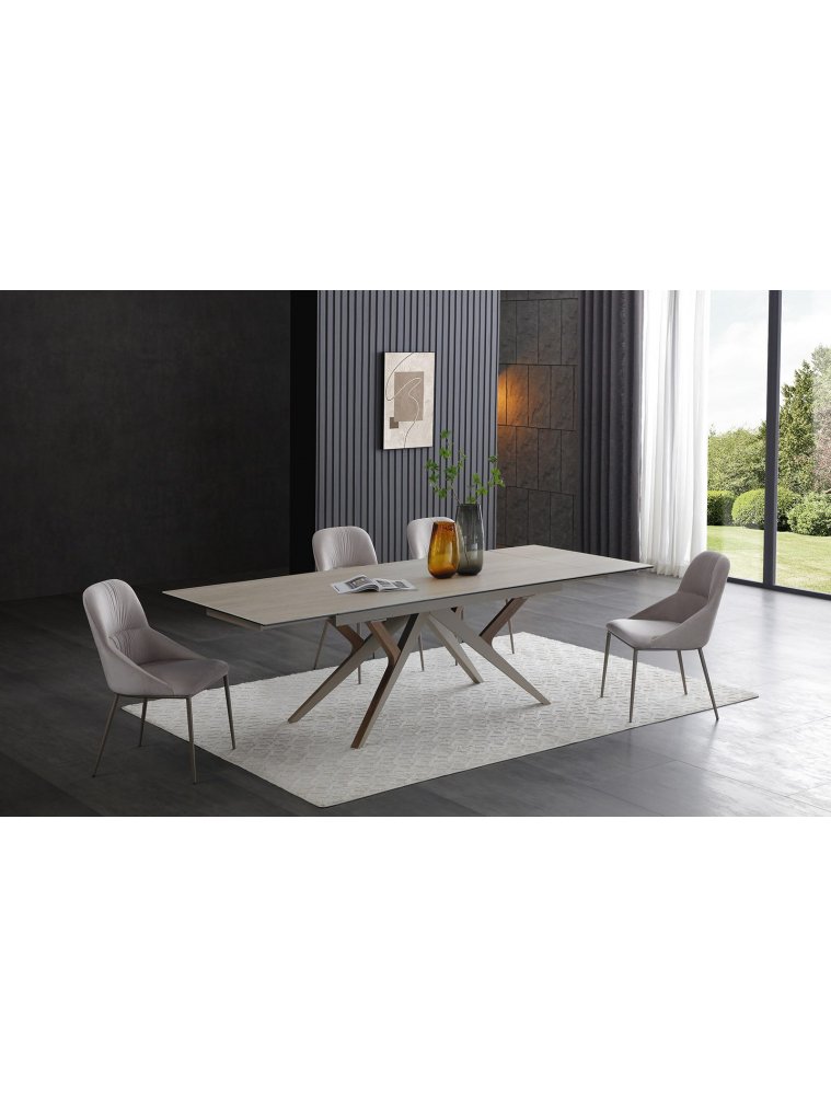 Стул на металлокаркасе DC090 бежевый