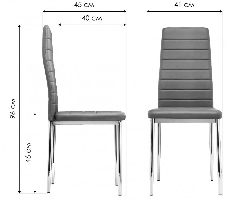 Стул на металлокаркасе DC2-001 green / black