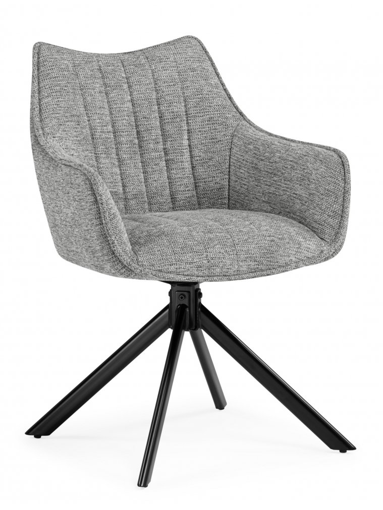 Стул на металлокаркасе Denever gray / black