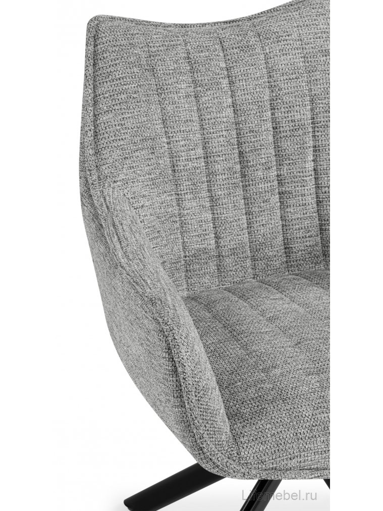 Стул на металлокаркасе Denever gray / black