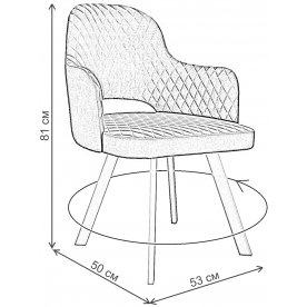 Стул на металлокаркасе Dikline 261