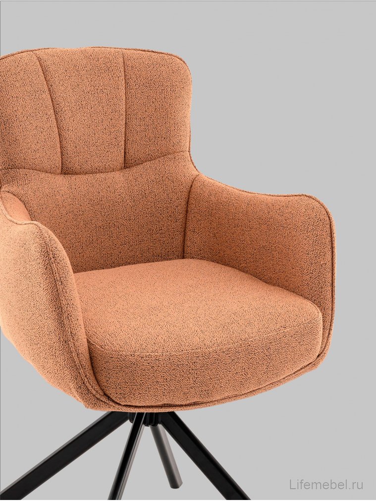 Стул на металлокаркасе Лимаэль терракотовый