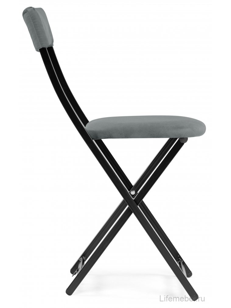 Стул на металлокаркасе Elevis темно-серый / черный