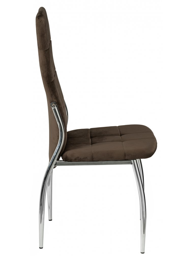 Стул на металлокаркасе Farini brown / хром