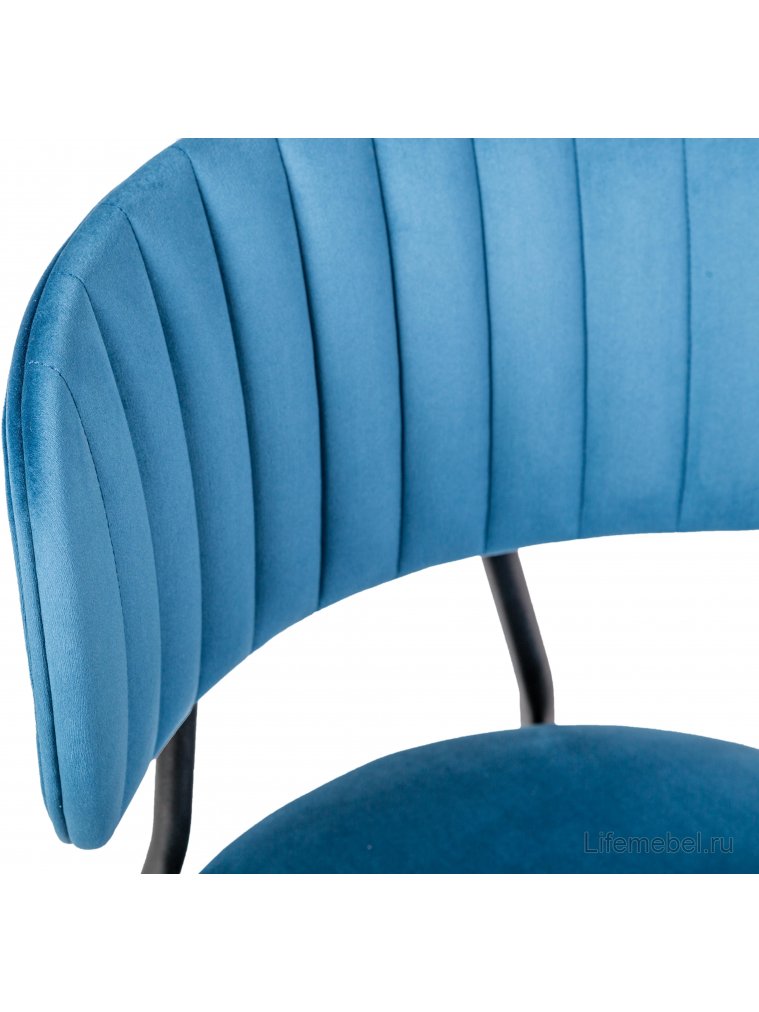 Стул на металлокаркасе Fendi блю