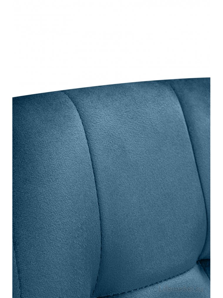 Стул на металлокаркасе Флекс велюр темно-синий / черный