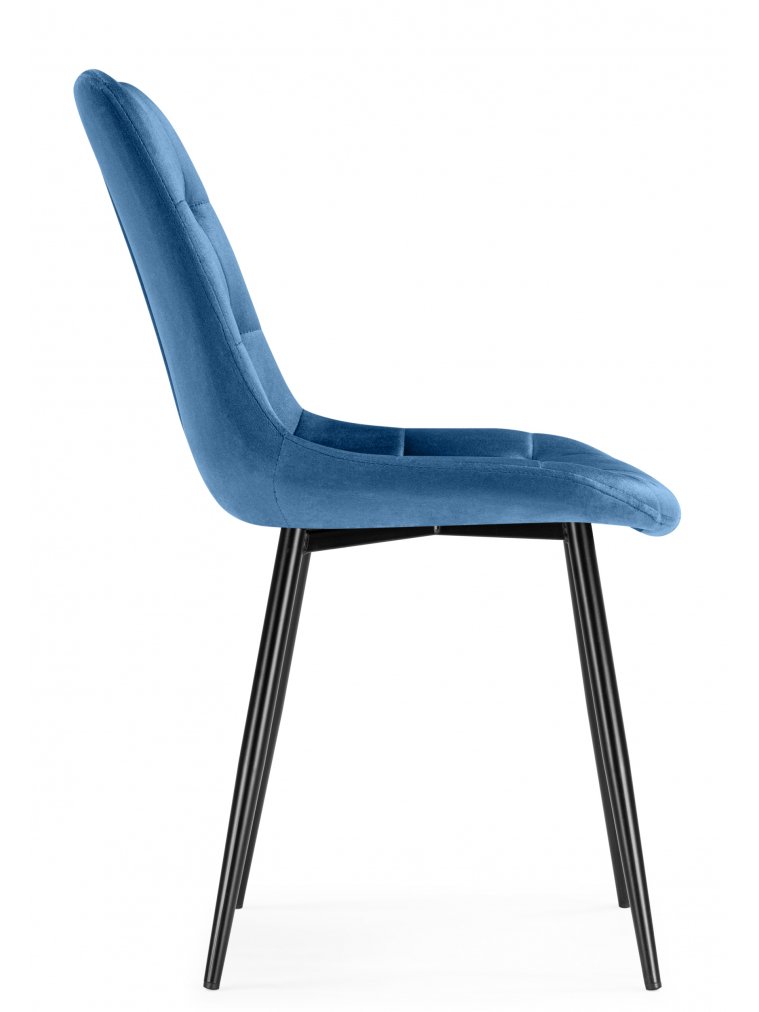 Стул на металлокаркасе Флекус синий / черный