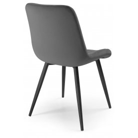 Стул на металлокаркасе Fox dark gray