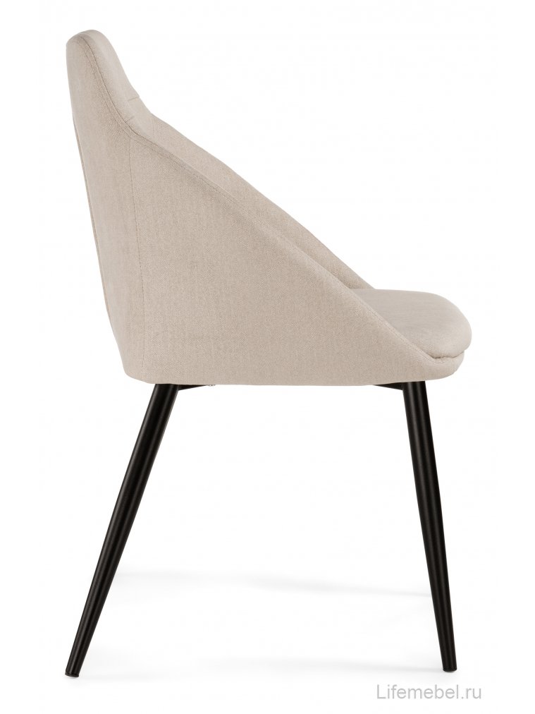 Стул на металлокаркасе Фусе бежевый / черный