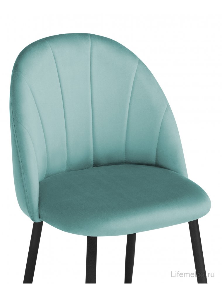 Стул на металлокаркасе Gabi 03 light blue / black