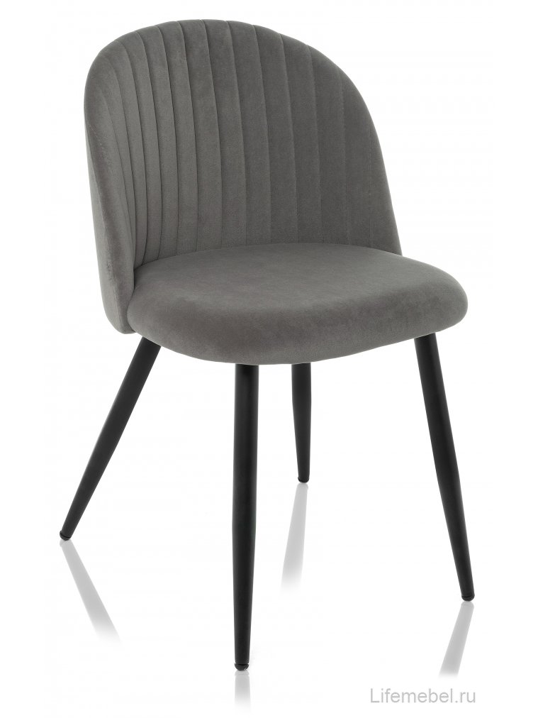 Стул на металлокаркасе Gabi 1 dark gray / black