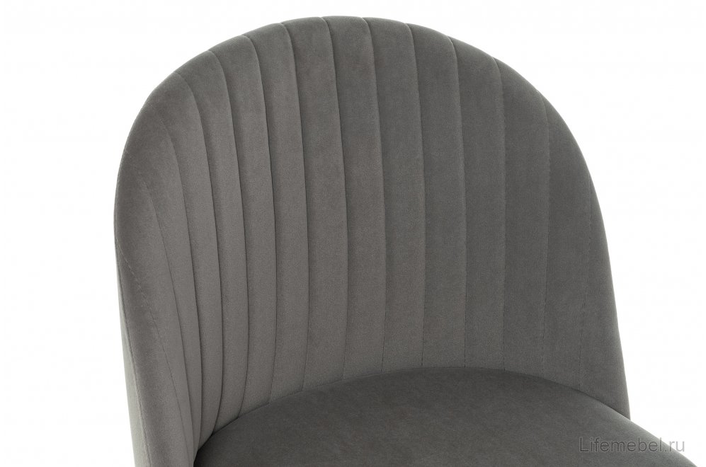Стул на металлокаркасе Gabi 1 dark gray / black