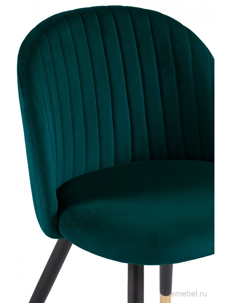 Стул на металлокаркасе Gabi green / black