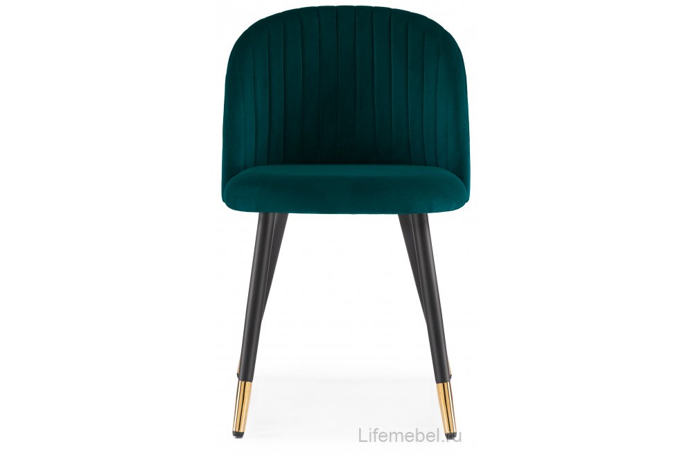 Стул на металлокаркасе Gabi green / black