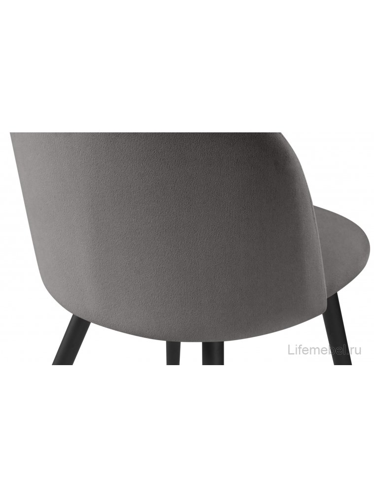 Стул на металлокаркасе Gabi темно-серый / черный / золотой