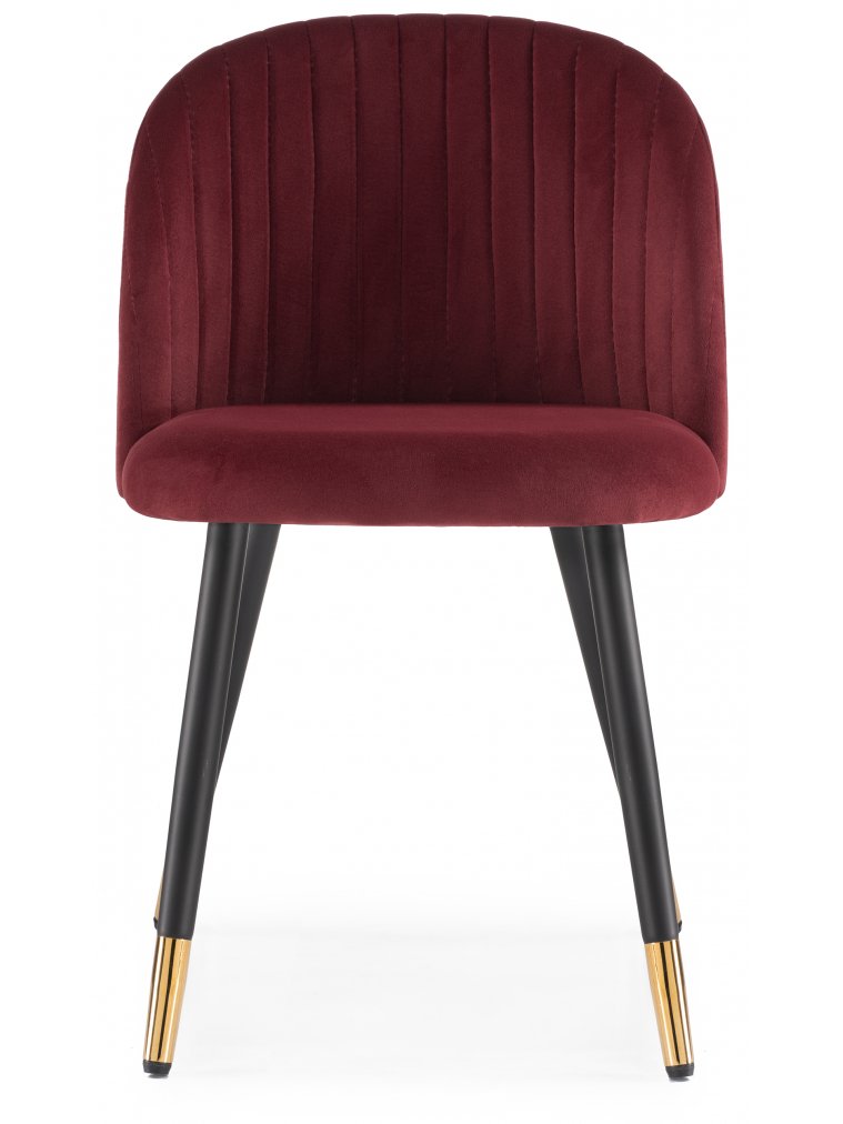 Стул на металлокаркасе Gabi wine red / black