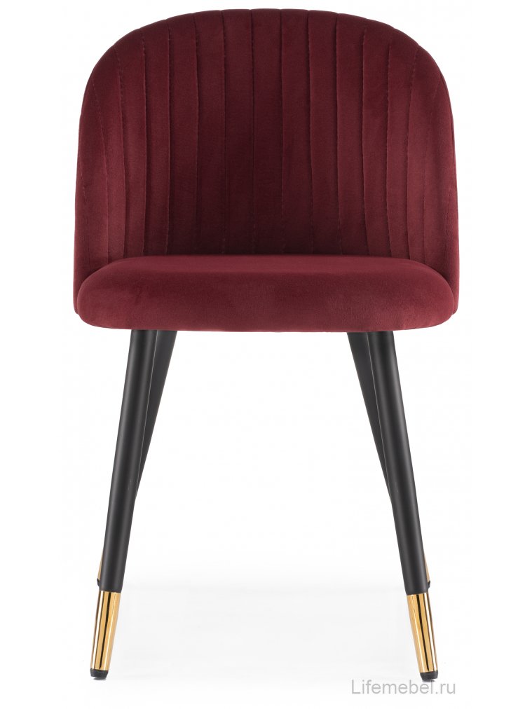 Стул на металлокаркасе Gabi wine red / black