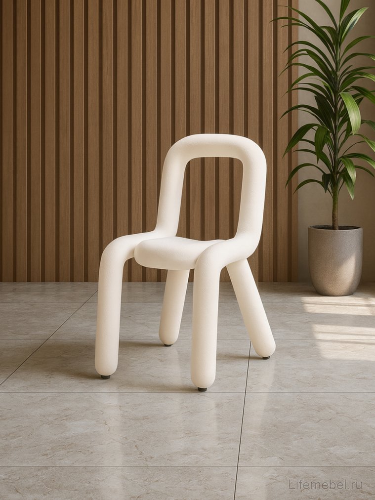 Стул на металлокаркасе Garden white