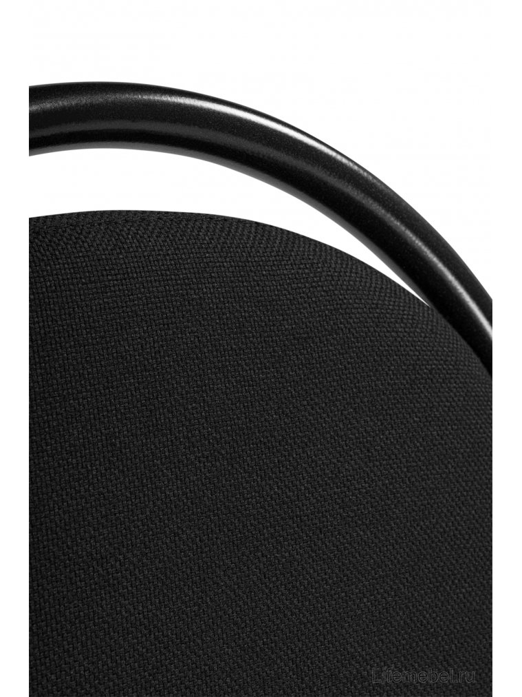 Стул на металлокаркасе Гумер ткань черный / темный мусс