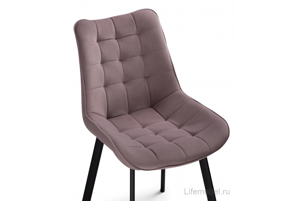 Стул на металлокаркасе Hagen light purple / black