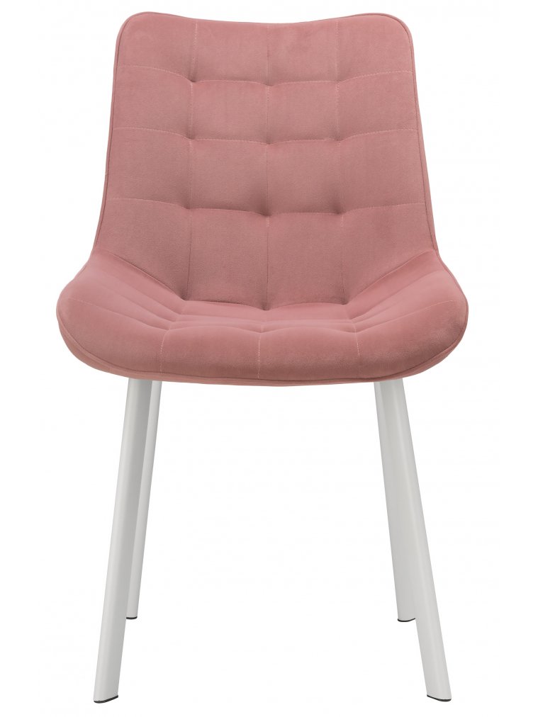 Стул на металлокаркасе Hagen pink / white