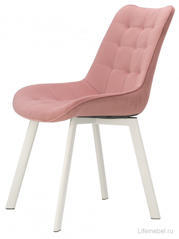 Стул на металлокаркасе Hagen pink / white