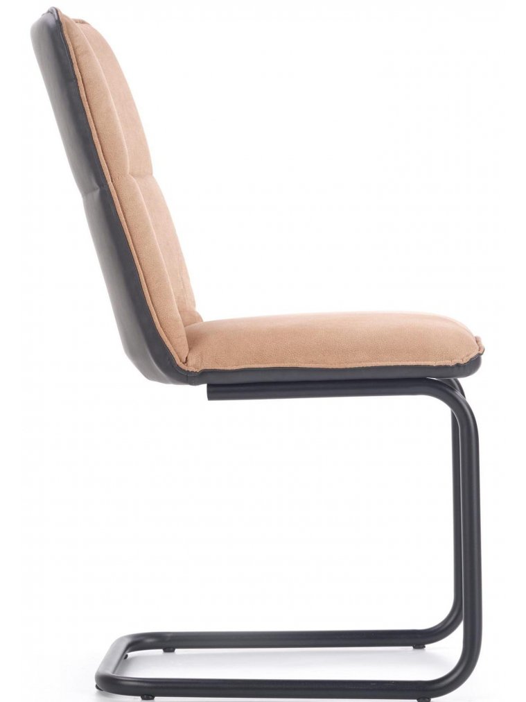 Стул на металлокаркасе K268 светло-коричневый / черный