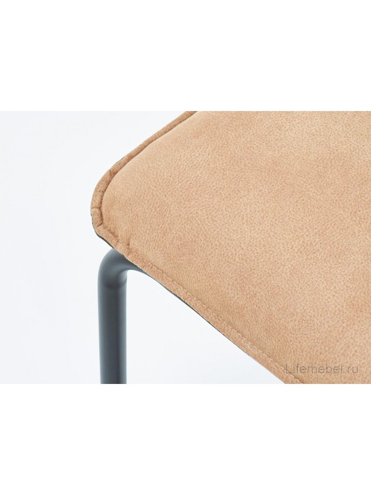 Стул на металлокаркасе K268 светло-коричневый / черный