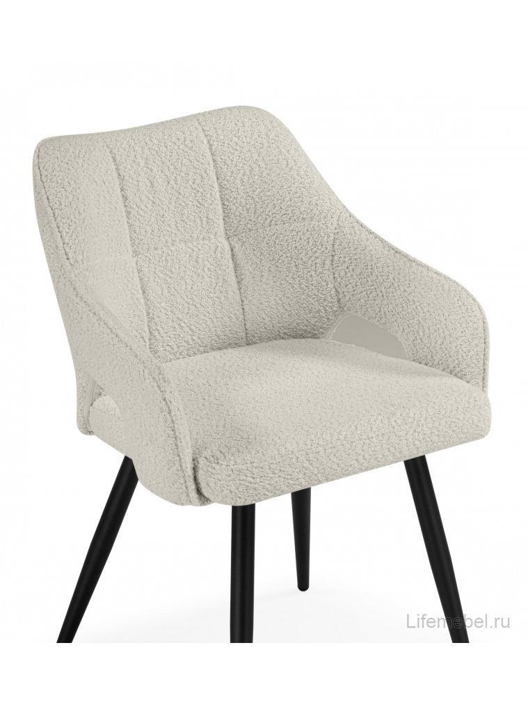 Стул на металлокаркасе Hera beige / black