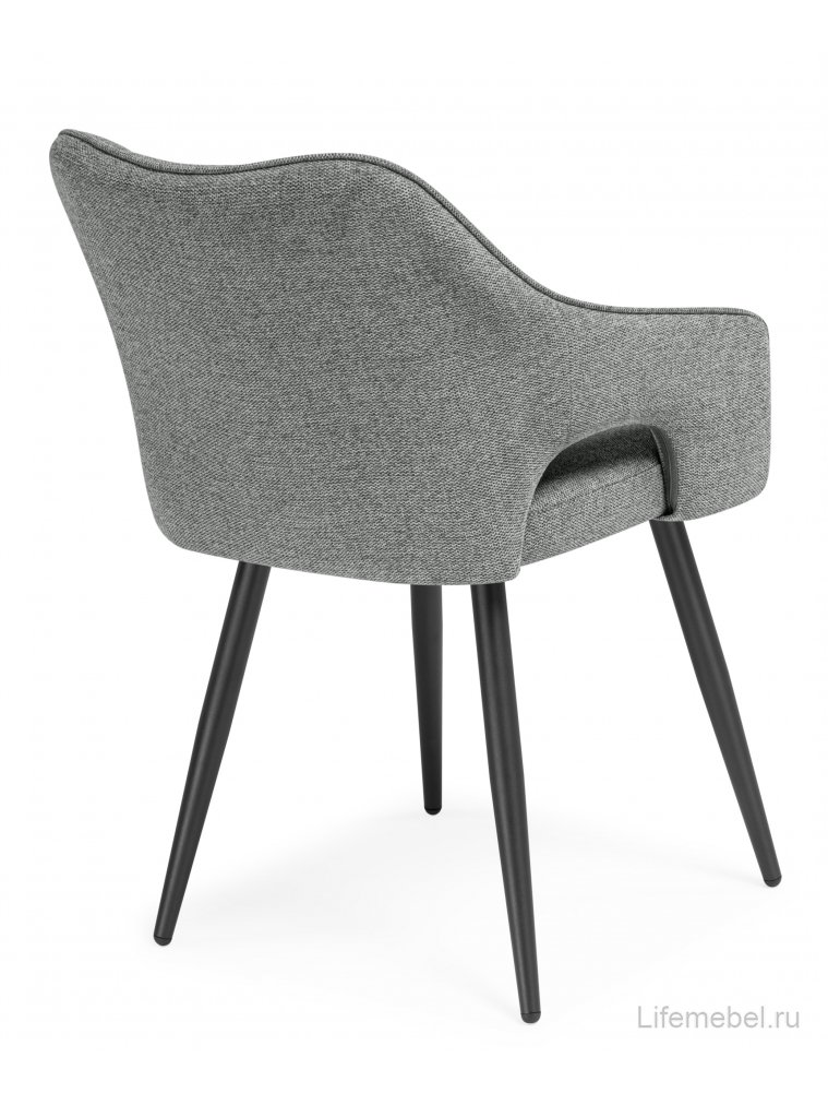 Стул на металлокаркасе Hera dark gray / black