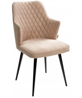 Стул на металлокаркасе Herman бежевый #5 / черный