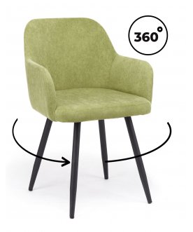 Стул на металлокаркасе Инфини зеленый (ocean 013) / черный