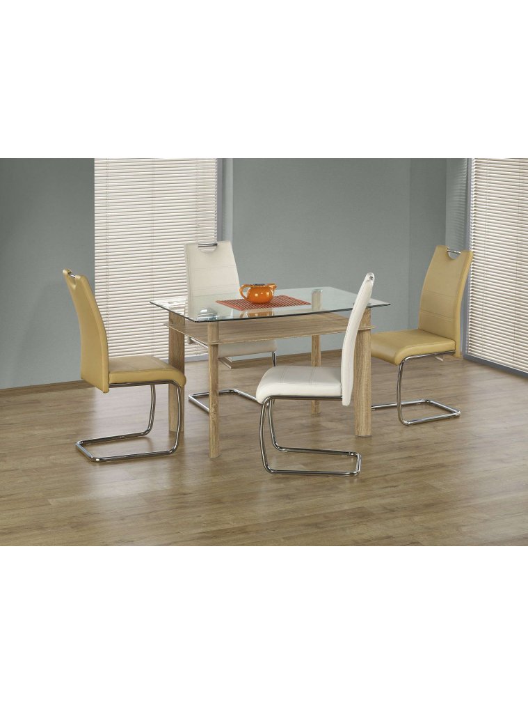 Стул на металлокаркасе K211 белый / хром