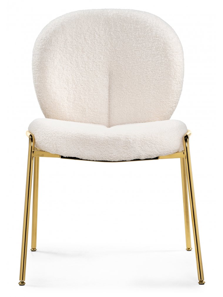 Стул на металлокаркасе Kalipso 1 white / gold
