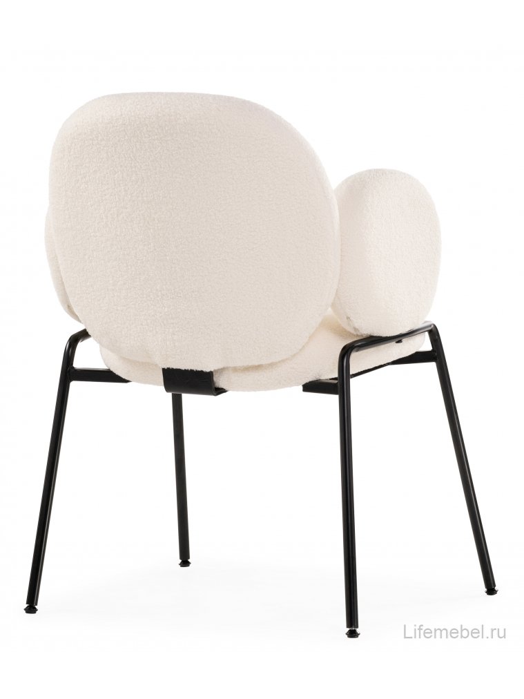 Стул на металлокаркасе Kalipso white / black