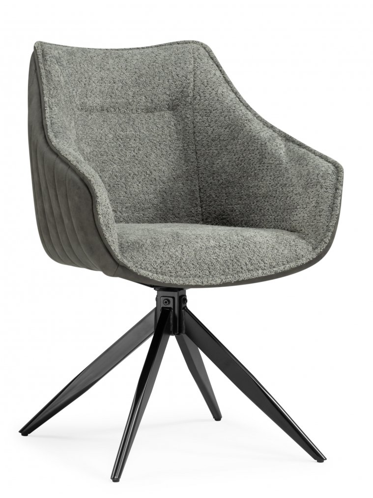 Стул на металлокаркасе Kansas gray / graphite gray / black