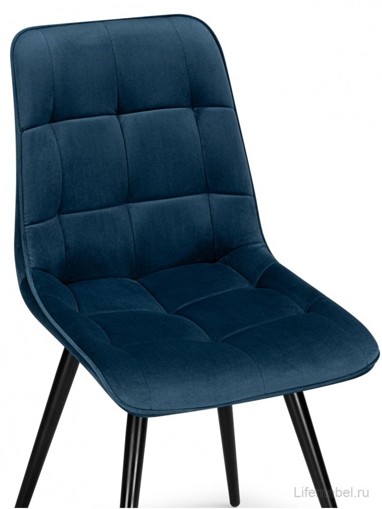 Стул на металлокаркасе Хофман вращающийся механизм темно-синий / черный