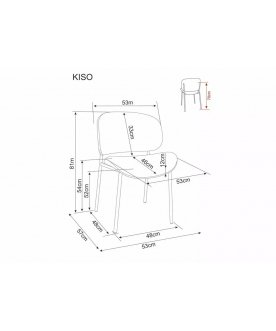 Стул на металлокаркасе Kiso