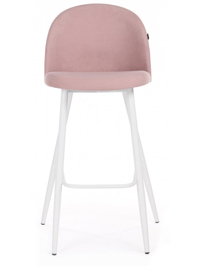 Барный стул Сондре пыльно-розовый / белый