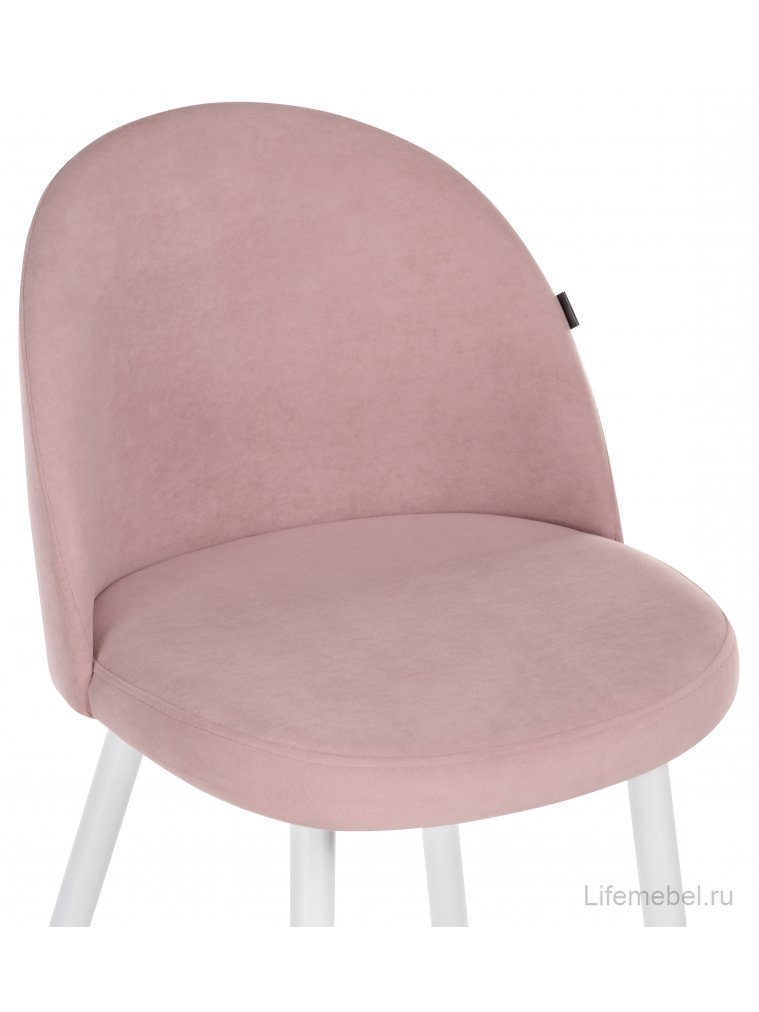 Барный стул Сондре пыльно-розовый / белый
