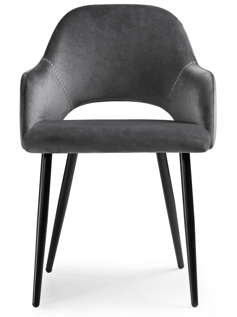 Стул на металлокаркасе Konor dark gray