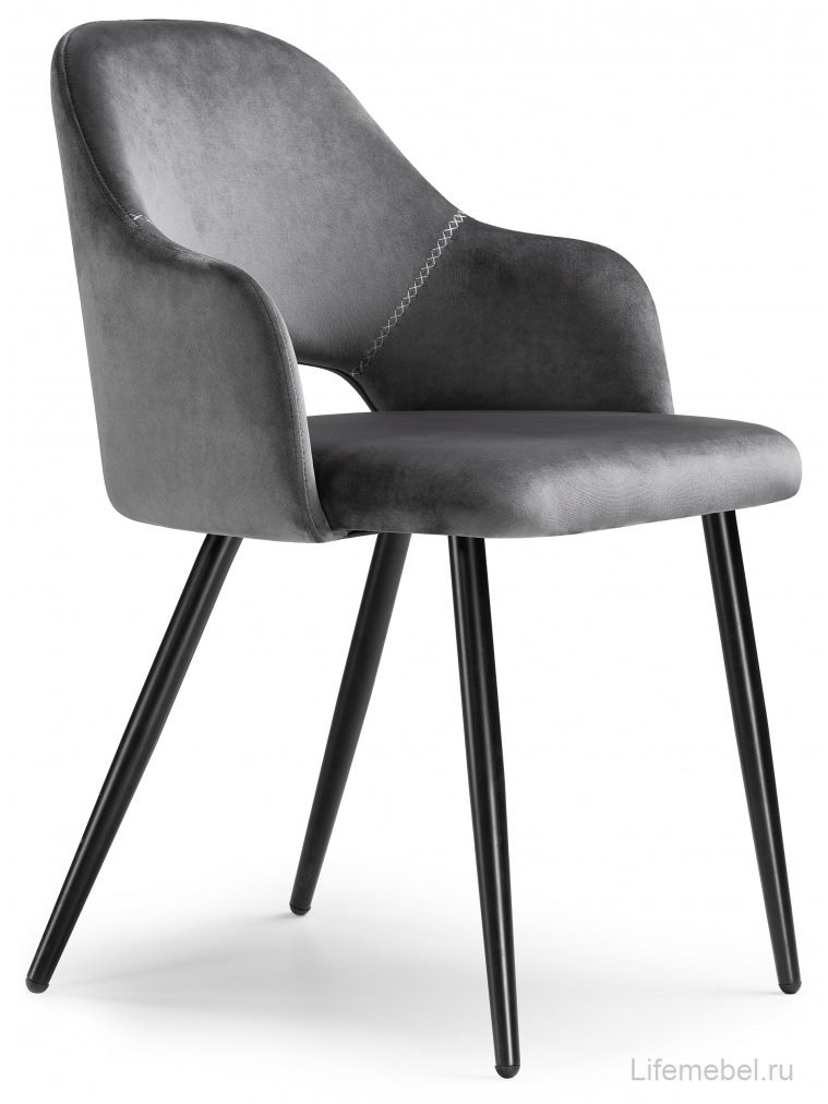 Стул на металлокаркасе Konor dark gray