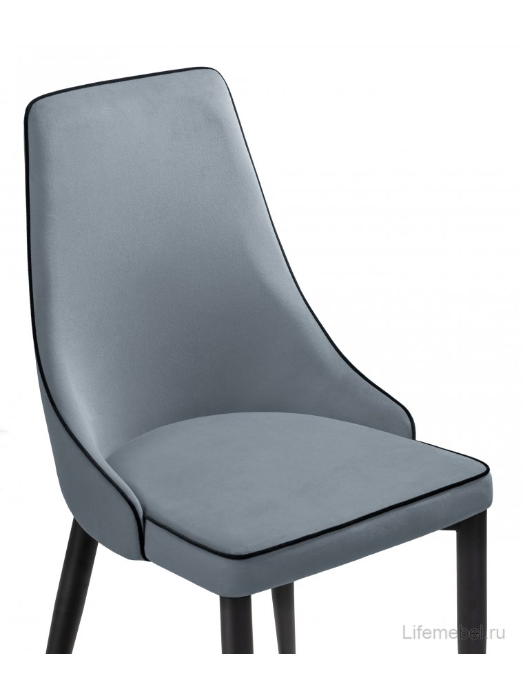 Стул на металлокаркасе Kora 1 gray / black
