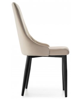 Стул на металлокаркасе Kora beige / black